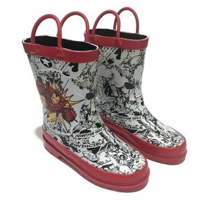 Marvel Disney Avengers Comics Ironman Rainboots